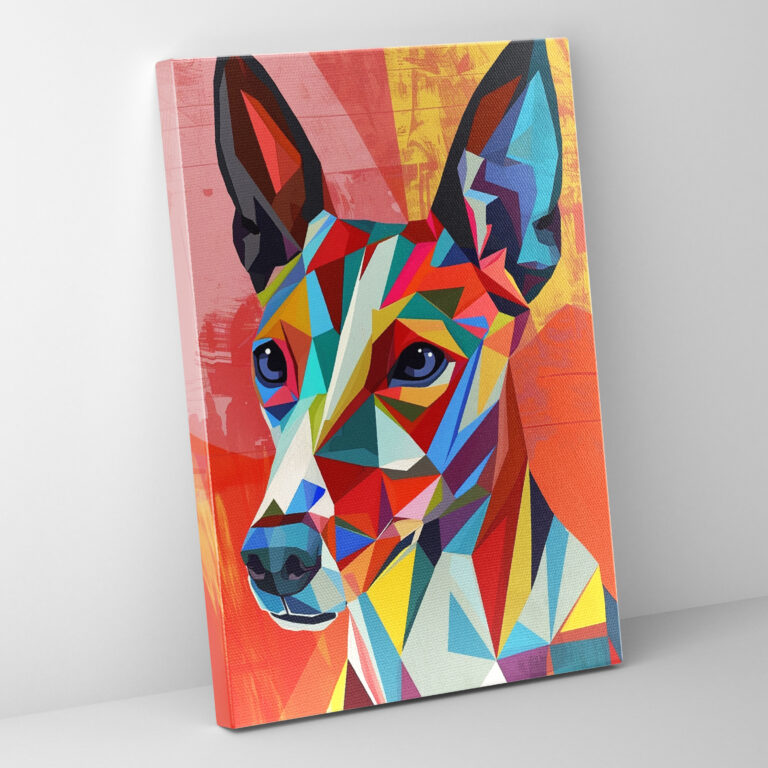 Colorful Geometric Animal Canvas Print - Cubism, Canvas Wall Art, Canvas, Home Decoration