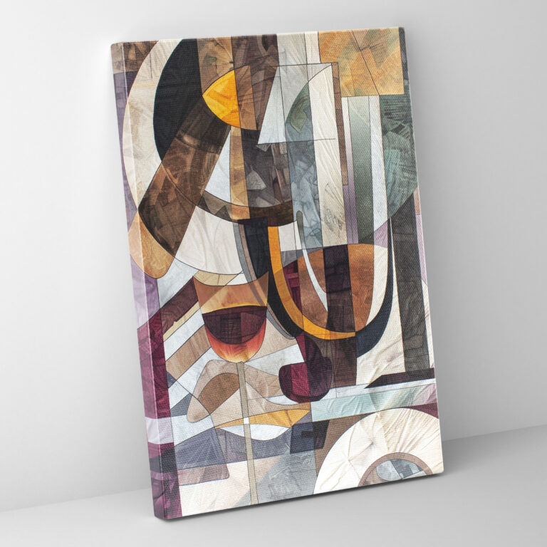Muted Cubist Still Life Wall Art - Cubism, Home Decoration, Wall Decoration, Canvas