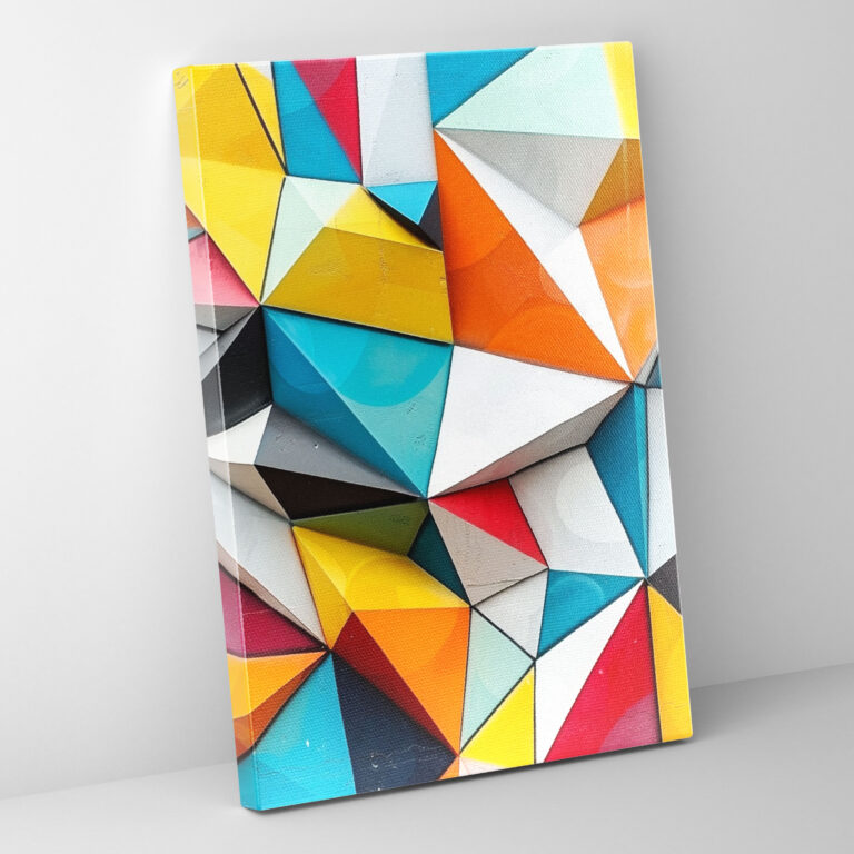 Geometric Cubism Wall Decoration - Cubism, Canvas Wall Art, Cubism, Canvas