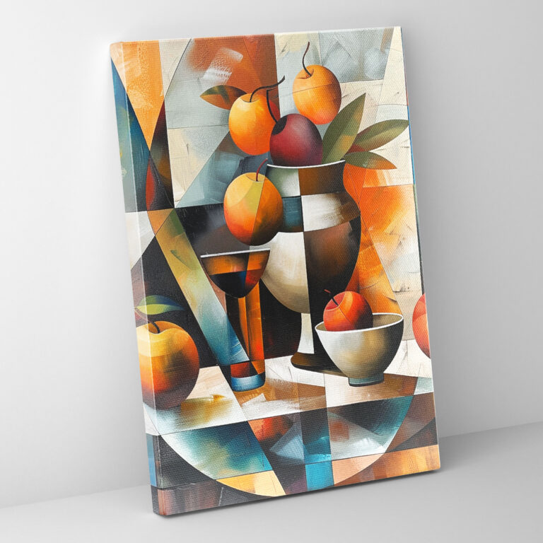 Still Life Cubism Canvas Print - Cubism, Home Decoration, Canvas Wall Art, Wall Decoration