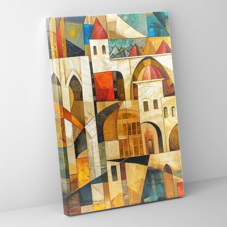 Architectural Cubism City Wall Art - Cubism, Cubism, Home Decoration, Wall Decoration
