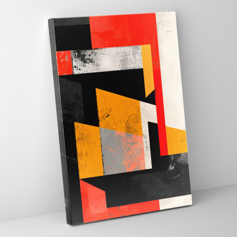 Minimalist Cubism Canvas Print - Cubism, Wall Decoration, Canvas Wall Art, Cubism