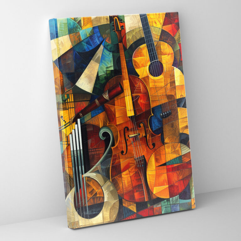 Cubism Music Wall Decoration - Cubism, Canvas, Wall Decoration, Canvas Wall Art