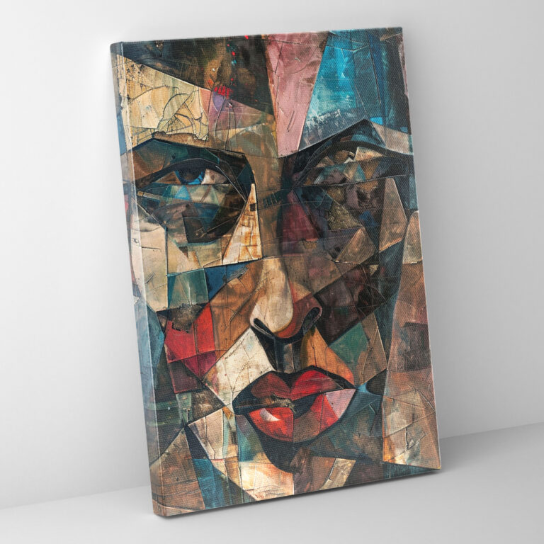 Cubism Portrait Canvas Print - Cubism, Home Decoration, Canvas Wall Art, Wall Decoration