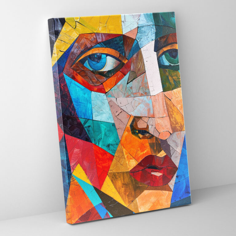 Bold Cubism Canvas Print - Cubism, Wall Decoration, Canvas, Home Decoration
