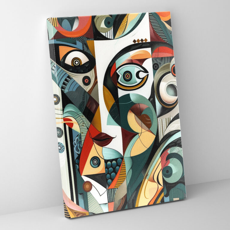 Intricate Cubism Wall Decoration - Cubism, Home Decoration, Wall Decoration, Canvas Wall Art