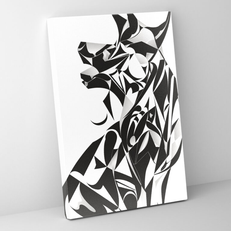Cubism Canvas Print - Abstract Animal Silhouettes Wall Art - Cubism, Canvas Wall Art, Canvas, Abstract Form