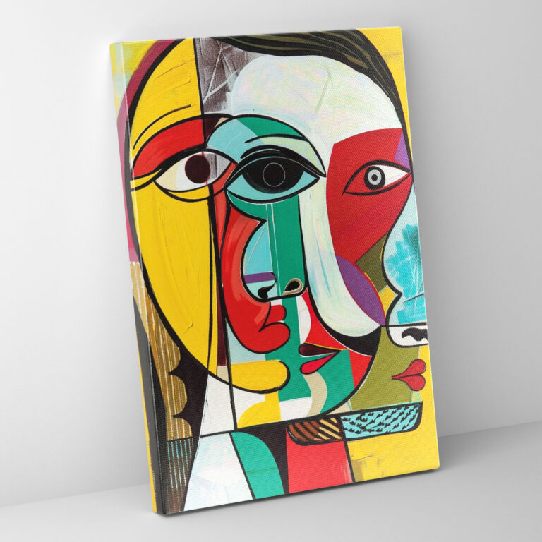Cubism Picasso Figures Canvas Print - Cubism, Canvas Wall Art, Wall Decoration, Home Decoration