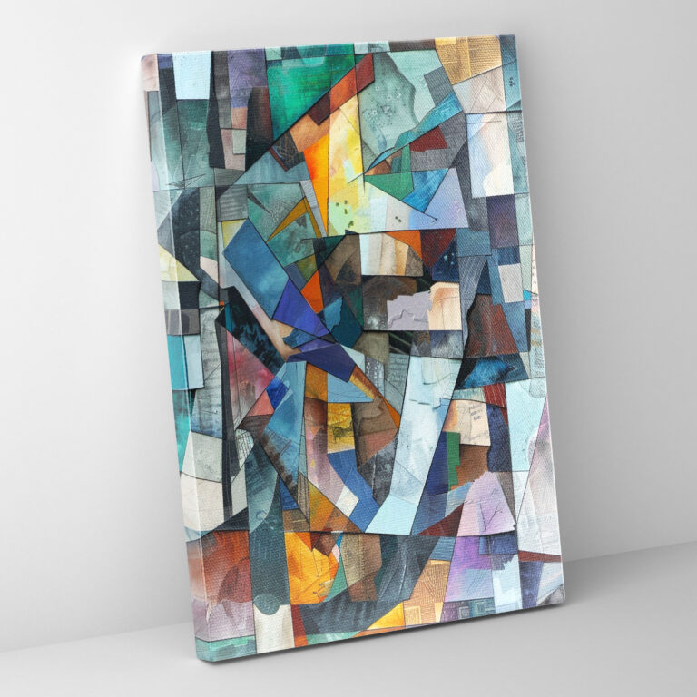 Cubism Wall Art - Cubism, Canvas Wall Art, Canvas, Cool Tones