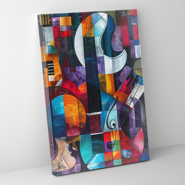 Cubism Music Wall Art - Cubism, Wall Art, Canvas Wall Art, Canvas