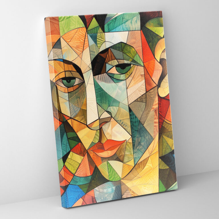 Geometric Cubism Wall Art - Cubism, Cubism, Canvas Print, Geometric Shapes