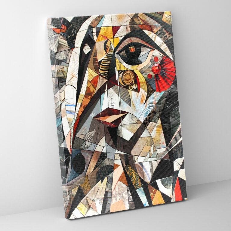 Cubism Animals Canvas Print - Cubism, Collage, Cubism, Home Decoration
