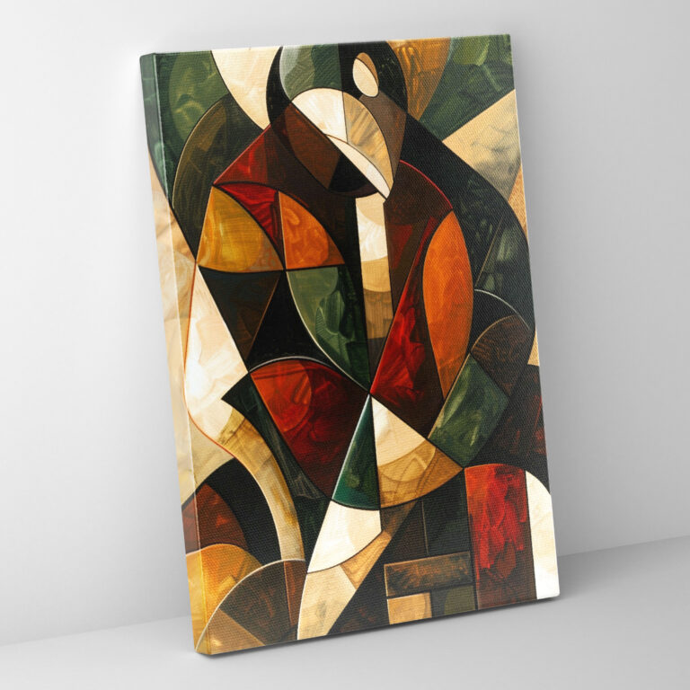 Geometric Cubism Figures Canvas Print - Cubism, Canvas Print, Cubism, Home Decoration