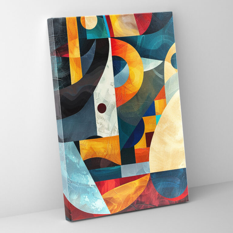 Cubism Explosion Canvas Print - Cubism, Home Decoration, Wall Art, Canvas Wall Art