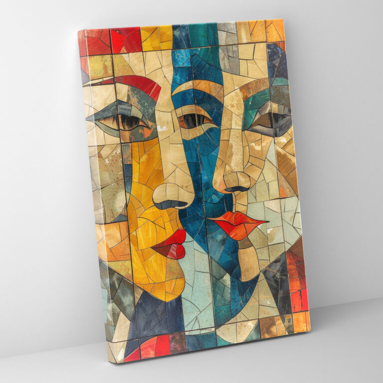 Abstract Faces Cubism Canvas Print - Cubism, Home Decoration, Canvas Print, Cubism