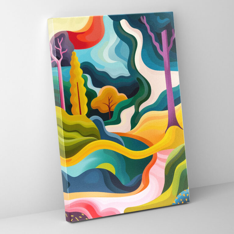 Surreal Landscape Cubism Wall Decoration - Cubism, Home Decoration, Surreal Landscape, Cubism