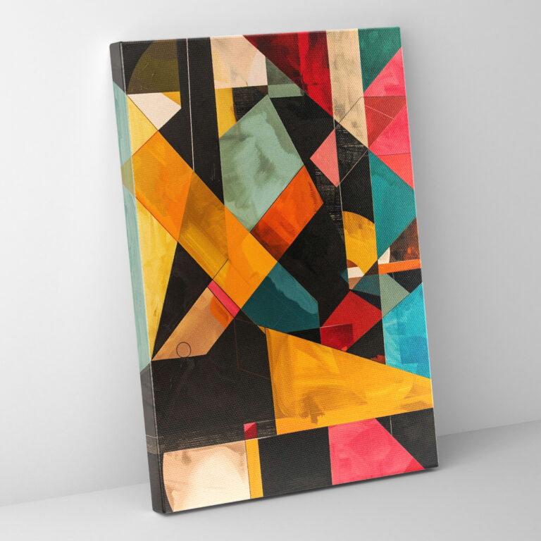 Geometric Cubism Canvas Print - Cubism, Canvas Print, Wall Decoration, Geometric Shapes