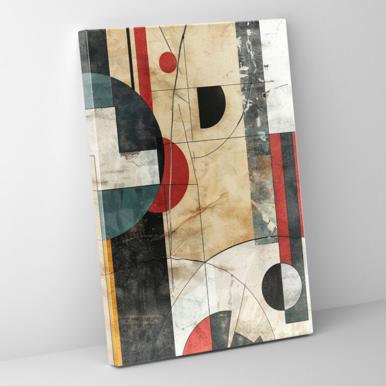 Dadaism Canvas Print - Abstract Geometric Shapes Wall Art - Dadaism, Dadaism, Home Decoration, Canvas Print