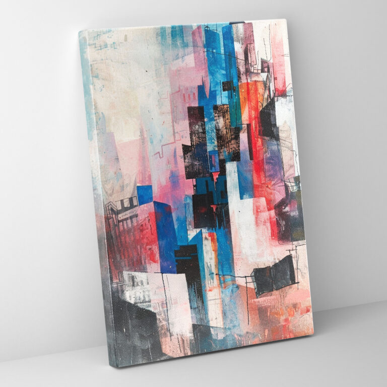 Dadaism Wall Decoration - Abstract Cityscape Canvas Print - Dadaism, Wall Decoration, Canvas Wall Art, Canvas
