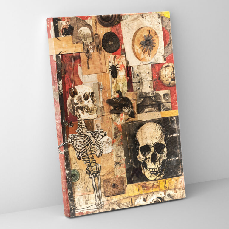 Dadaism Canvas Print - Found Objects Collage Wall Art - Dadaism, Canvas Wall Art, Dadaism, Canvas Print