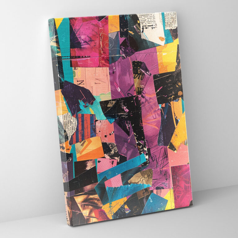 Textural Dadaism Wall Art - Dadaism, Wall Decoration, Canvas Print, Canvas