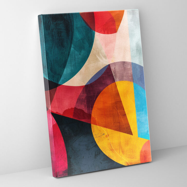 Dadaism Abstract Shapes Canvas Print - Dadaism, Vibrant, Canvas Wall Art, Abstract