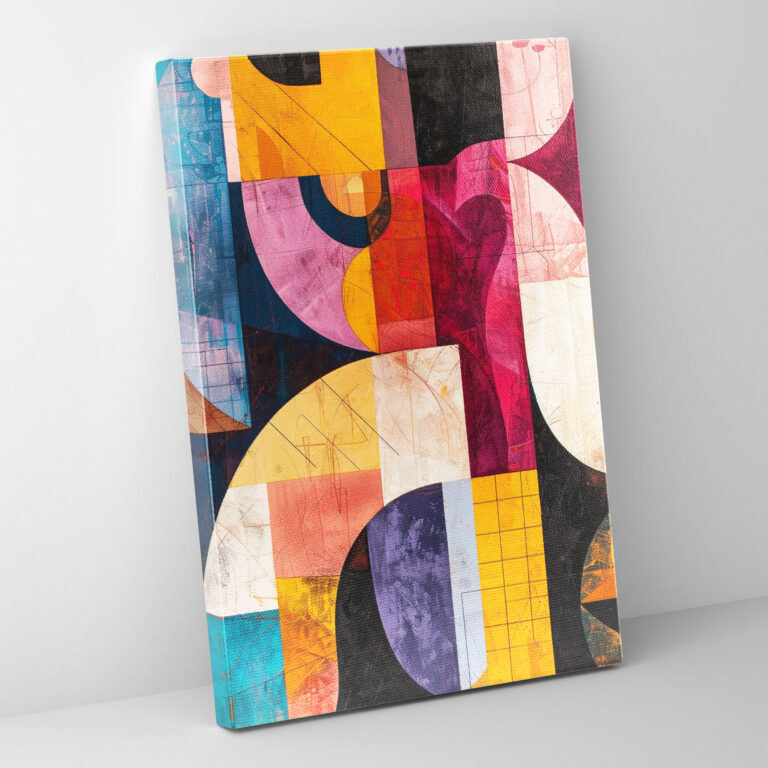 Colorful Abstract Dadaism Canvas Print - Dadaism, Home Decoration, Wall Decoration, Canvas Wall Art