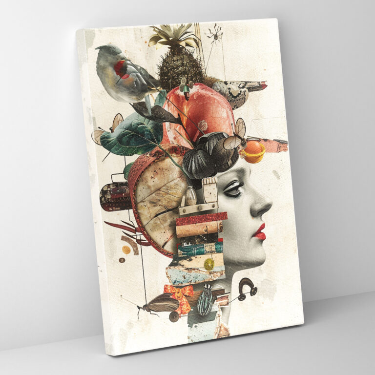 Surreal Dadaism Collage Wall Art - Dadaism, Canvas Wall Art, Home Decoration, Canvas