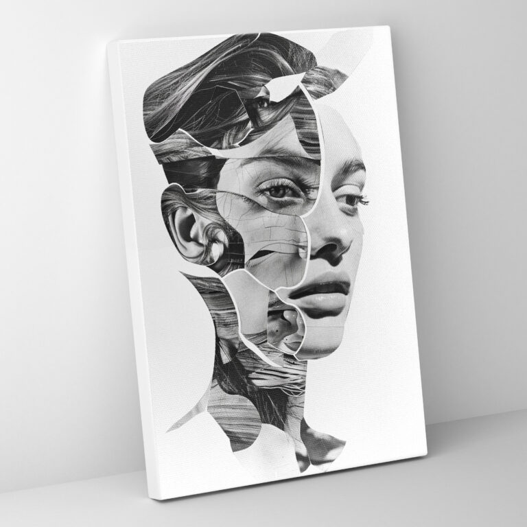 Distorted Dadaism Portraits Wall Decoration - Dadaism, Home Decoration, Wall Decoration, Canvas Wall Art