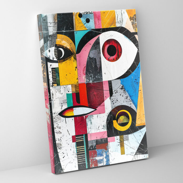 Colorful Abstract Dadaism Wall Decoration - Dadaism, Canvas, Canvas Wall Art, Wall Decoration