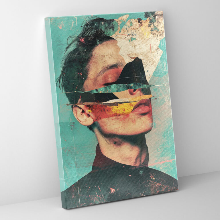 Distorted Portraits Dadaism Canvas Print - Dadaism, Dadaism, Wall Art, Canvas