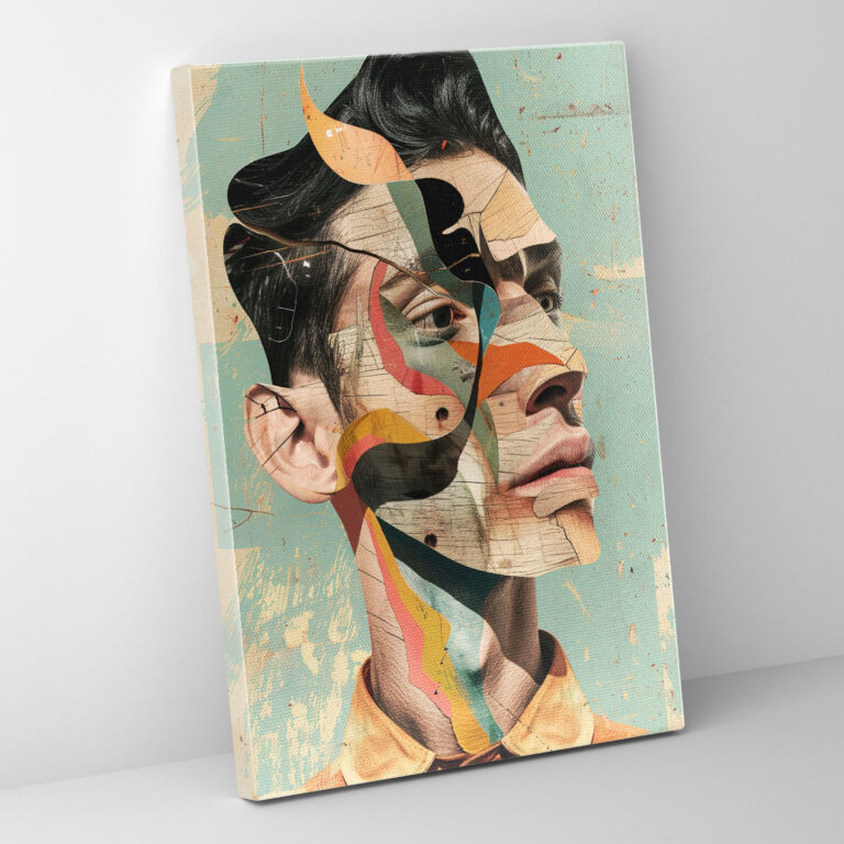 Distorted Portraits Dadaism Canvas Print - Dadaism, Home Decoration, Wall Art, Dadaism Style