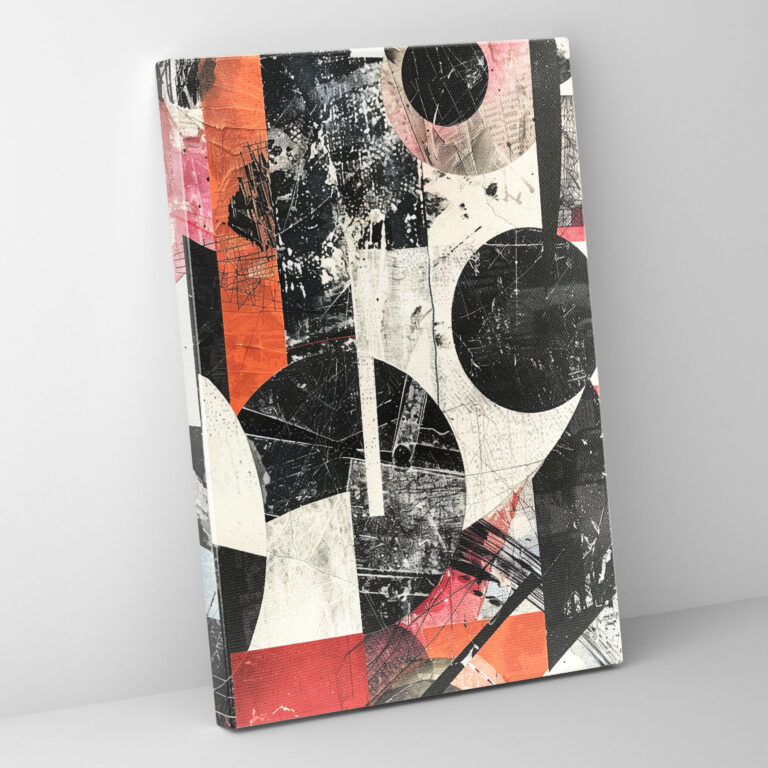 Abstract Collage Dadaism Canvas Print - Dadaism, Canvas Wall Art, Home Decoration, Dadaism Style