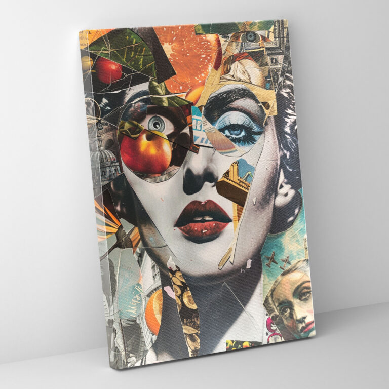 Dadaism Collage Canvas Print - Dadaism, Wall Art, Wall Decoration, Canvas Wall Art