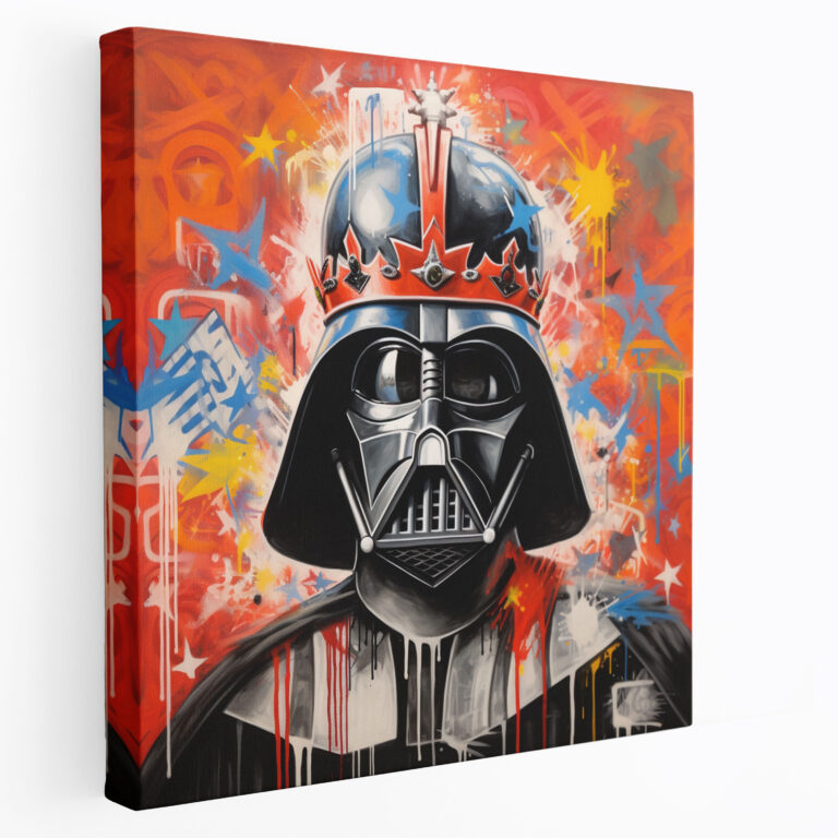 Darth Vader Wall Art - Darth Vader, Canvas Wall Art, Home Decoration, Graffiti Style