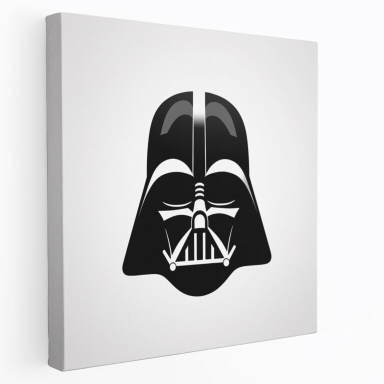 Darth Vader Wall Art - Darth Vader, Canvas Wall Art, Sophistication, Black And White