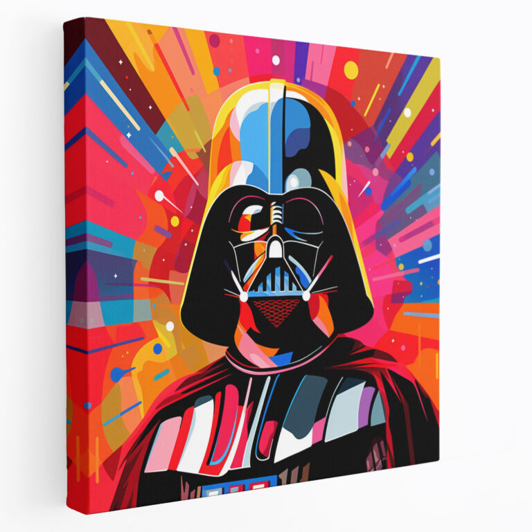 Darth Vader Canvas Print - Pop Art Style - Darth Vader, Canvas, Canvas Print, Graphic Design