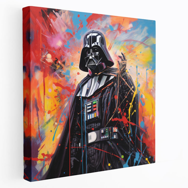 Darth Vader Canvas Print - Abstract Expression - Darth Vader, Canvas Print, Expressionist, Canvas Wall Art