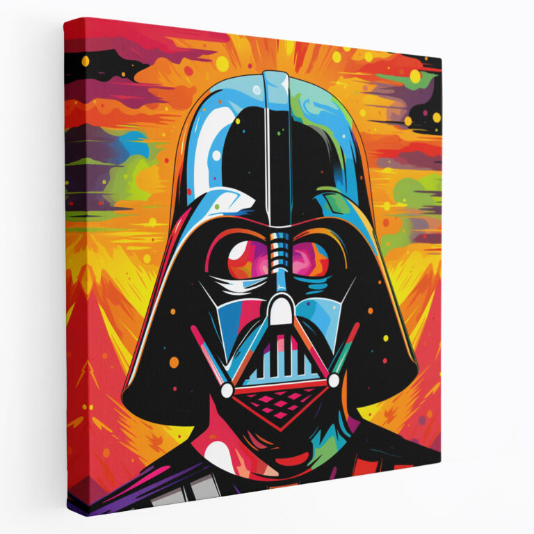 Darth Vader Canvas Print - Darth Vader, Star Wars, Canvas Wall Art, Comic Book Style