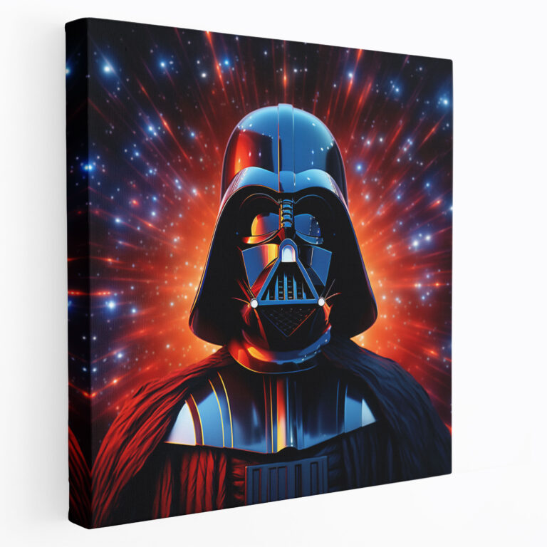 Darth Vader Starry Night Canvas Print - Darth Vader, Darth Vader, Canvas Wall Art, Canvas Print