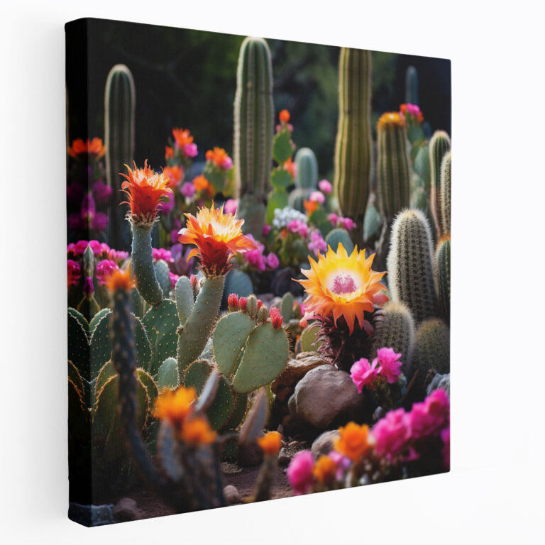 Desert Wall Art - Colorful Cactus Garden - Desert, Wall Art, Colorful, High Quality