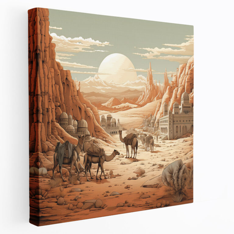 Desert Wall Decoration - Intricate Desert Landscape - Desert, Adventure, Wall Art, High Quality