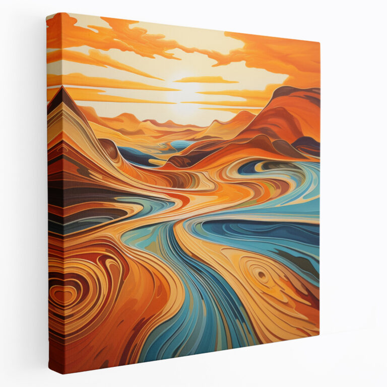 Desert Wall Decoration - Abstract Sand Dunes - Desert, Desert, Captivating, Sand Dunes
