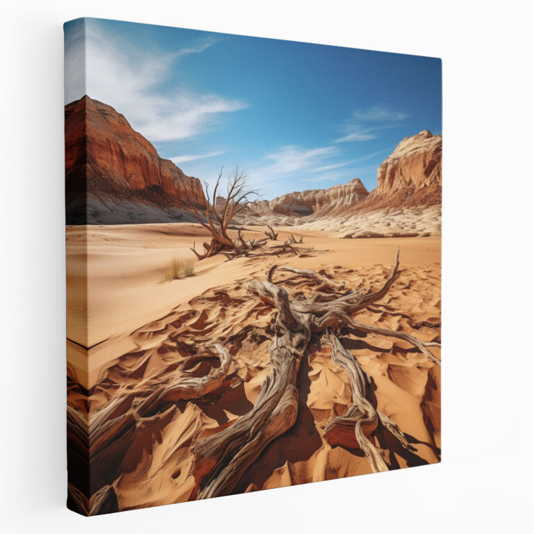 Desert Sandstorm Canvas Print - Desert, Home Decoration, Desert Wall Art, Desert Canvas Print