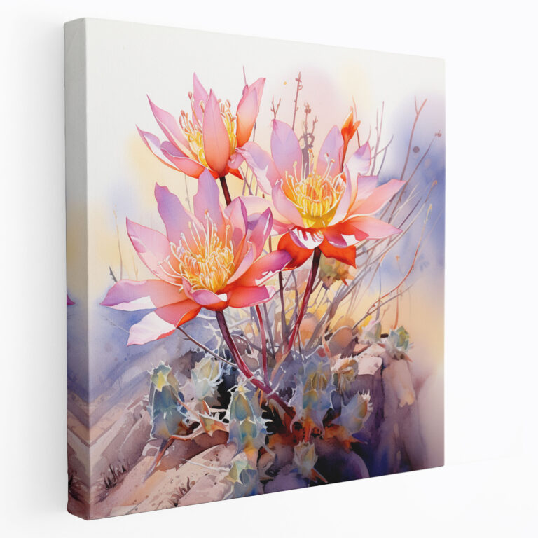 Delicate Desert Wildflower Wall Art - Desert, Canvas Print, Canvas, Home Decoration