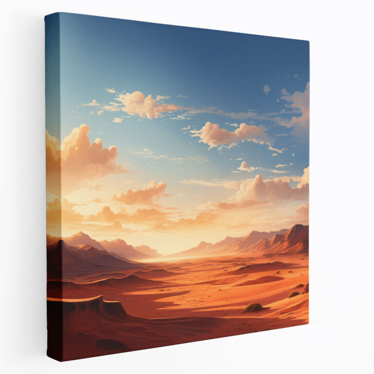 Panoramic Desert Canvas Print - Desert, Canvas, Landscape, Wall Decoration