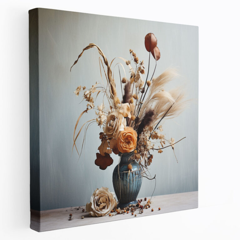 Vintage Dry Flower Canvas Print - Dry Flower, Timelessness, Nostalgia, Wall Art