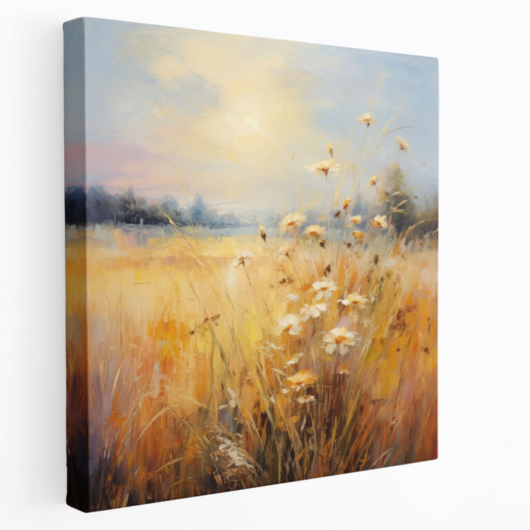 Impressionist Dry Flower Canvas Print - Dry Flower, Canvas Wall Art, Impressionist Artwork, Wall Decoration