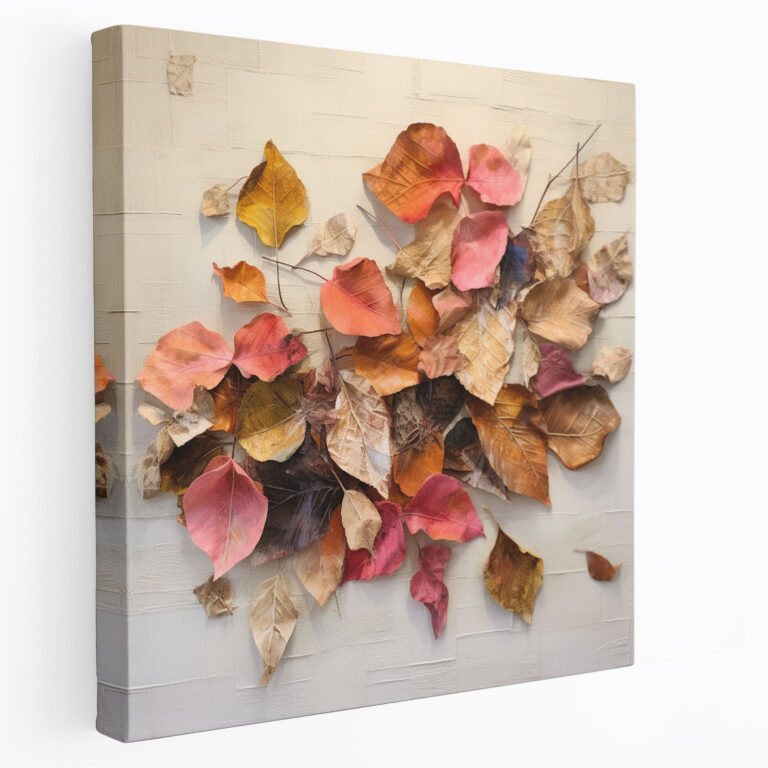 Dry Flower Mixed Media Canvas Print - Dry Flower, Petals, Canvas, Dry Flower