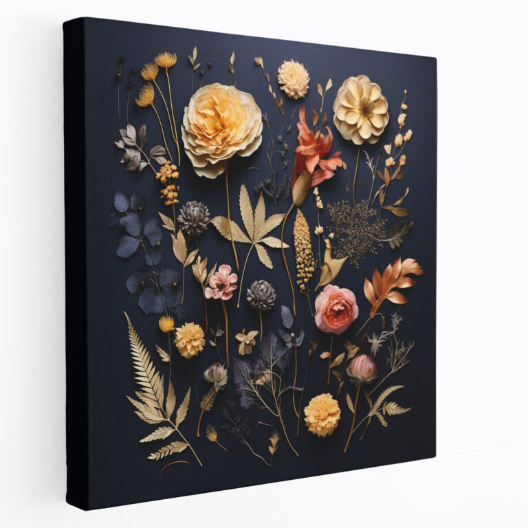 Dry Flower Botanical Specimens Canvas Print - Dry Flower, Home Decoration, Dry Flower, Canvas Print